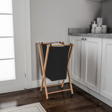 Lavish Home Foldable Laundry Hamper, Black