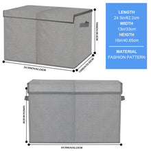 Homyfort Large Toy Box Storage Organizer for Nursery Playroom90L(Gray)