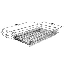 LYNK PROFESSIONAL® Pull Out Cabinet Organizer - Slide Out Pantry Shelves - Sliding Storage for Inside Kitchen Cabinet