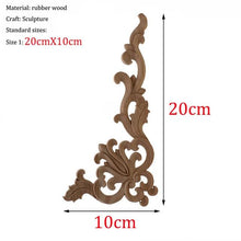 Style Wooden  Applique Decorative Antique Flower