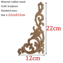 Style Wooden  Applique Decorative Antique Flower