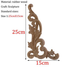 Style Wooden  Applique Decorative Antique Flower
