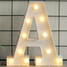 Alphabet Number LED  Lamp Wedding Party Decoration