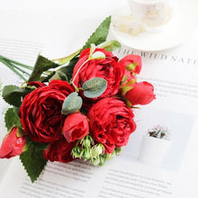 1 Bundle Silk Peony  Wedding Bouquet