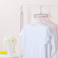 9-Holes Saving Hanger Multi-Port Clothing Rack