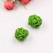 5/10Pcs 3-7Cm Artificial Rattan Straw Ball Home Decoration